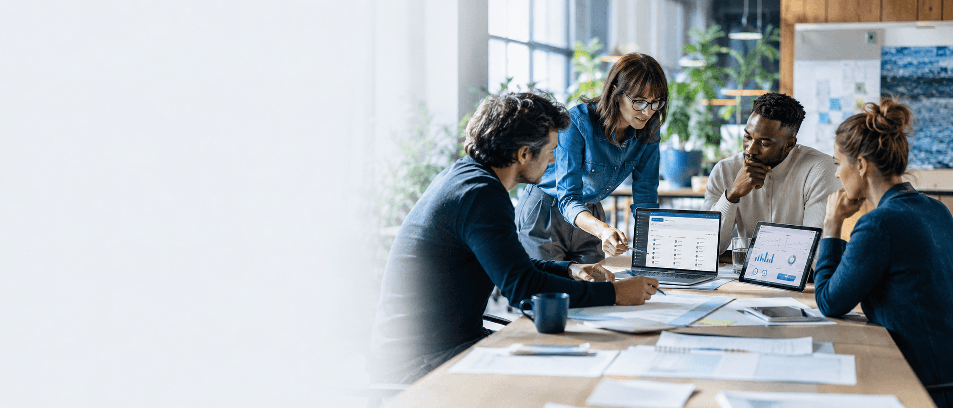 Business growth workspace showing lead management, planning, and performance systems